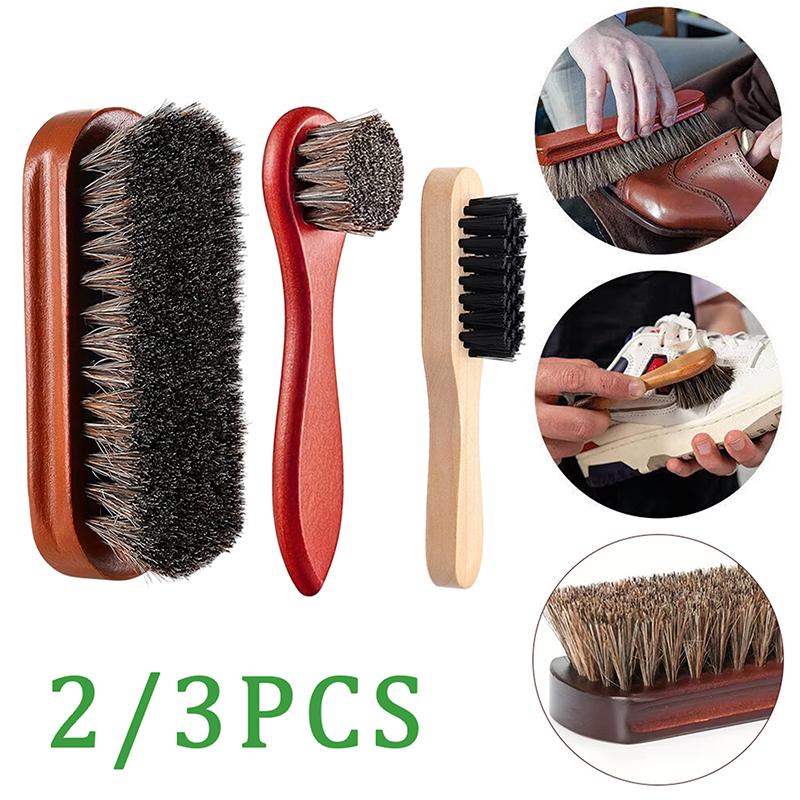 Leather Shoe Polish - Набор прочных щеток для чистки обуви